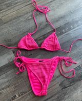 Pink Tie Up Bikini Photo 0