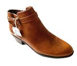 American Eagle New  Brown Zip Buckle Ankle Boots Photo 0
