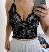 Lace Black Top Photo 0