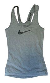 Nike Pro Women’s Grey Core Fitted Tank Racerback Size XS Style 589369-091 Photo 0