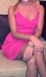 Francesca's Hot Pink Dress Photo 0