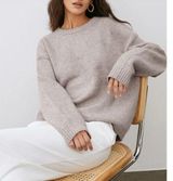 NWT Commense Lightweight Cloud Weather Pullover Sweater in Camel Photo 0