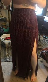 Maroon Maxi Skirt Photo 0
