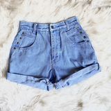 Vintage Mom Shorts Blue Size 4 Photo 0