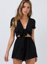 Princess Polly Black Playsuit  Photo 0