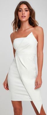 Lulus White Midi Dress Graduation Photo 0