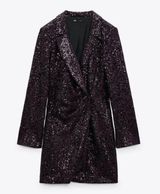 ZARA Sequin Blazer Dress Photo 0