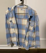 Hollister Boyfriend Fit Blue Flannel Photo 0