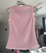 Misguided Pink Sequin Top  Photo 0