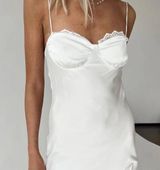 Princess Polly White Lace Mini Dress Photo 0