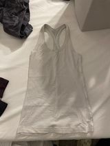 Lululemon White Racerback Tank Photo 0