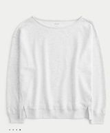 light grey off the shoulder sweatshirt Photo 0