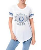 NFL NWT Indianapolis Colts womens tee shirt jersey blue white size Large Photo 0