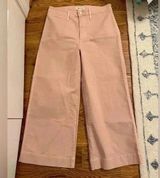 Madewell Emmett Wide-Leg Crop Pants Oyster Pink Size 29 Photo 0