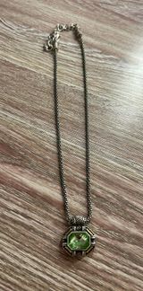 Brighton Dagmar Silver Green Gem Necklace Photo 0
