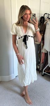 Bohme short sleeve white midi dress Photo 0