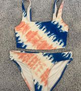pink and blue tie dye bikini Photo 0