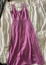 Leith Lilac MIDI Dress With Thigh Slit Photo 0