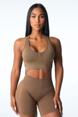 Toasted Almond Rise Seamless Bra Photo 0