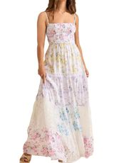 Floral Maxi Dress Purple Photo 0