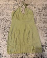 Princess Polly Cindy Mini Halter Dress Sage green woman's size 6 Photo 0