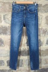 Joe Fresh Jeans Woman's 26/ 2 Blue Slim Low Rise Faded Skinny Y2K Retro Photo 0