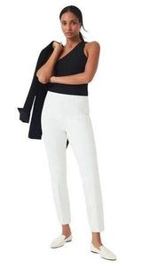 Spanx Women’s On-The-Go Ankle Slim Straight Pants Size M White Pull On 20372R Photo 0