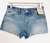 NWT Madewell Denim The Low Rise Boyfriend Jean Shorts Preppy Casual Summer 23 Photo 0