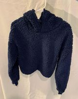 Zaful Navy blue teddy sweatshirt  Photo 0