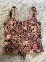 Bandolino Floral Shiny Satin Corset Photo 0