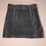 These Three Boutique Gray Studded Skirt Photo 0