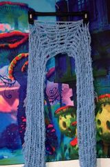 DIY Crochet Shrug Top Blue Size M Photo 0