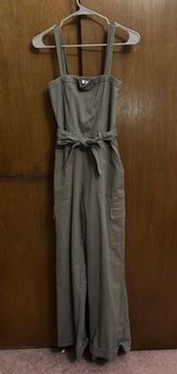 Twill Cargo Jumpsuit Photo 0