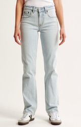 Abercrombie & Fitch Abercrombie Mid Rise 90s Straight Leg Jeans  Photo 0