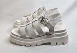 Call It Spring White Chunky Platform Wedge Sandals Womens Size 7.5 EU 38 Photo 0