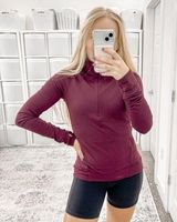 Lululemon Outrun the Elements 1/2 Zip Garnet Photo 0