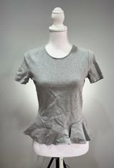 CLEARANCE! Gray J. Crew S/S Peplum Top Size XS EUC Photo 0