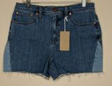 Madewell High-Rise Pieced Shorts - Size 31 - NWT Photo 0
