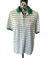 IZOD Vintage  Masters Augusta National Striped Women’s Large Short Sleeve Photo 0
