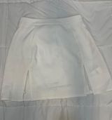 Missguided PETITE WHITE SLIT MINI SKIRT Photo 0