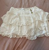 Vestique white ruffle layer mini skirt Photo 0