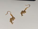 Boutique Gold Fish Dangle Earrings Photo 0