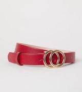 H&M Maroon And Gold Loop Belt Photo 0