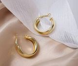 Elegant Chunky Gold Hoop Earrings for Women Photo 0