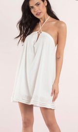 White Halter Dress Photo 0