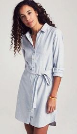 Faherty NWOT Bayview Shirtdress in Oxford Stripe Size XS Photo 0