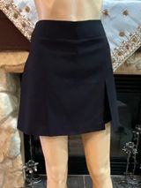 Black Rafaella mini skort with slit  Photo 0