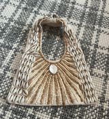 ALDO Trendy Seashell Shell Boho Bohemian Beach Bag Photo 0
