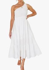 White Dress Size L Photo 0