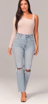 Abercrombie Curve Love Ankle Straight Ultra High Rise Jeans Photo 0